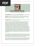 Download Mutual Nondisclosure LB International by LB International SN8424579 doc pdf