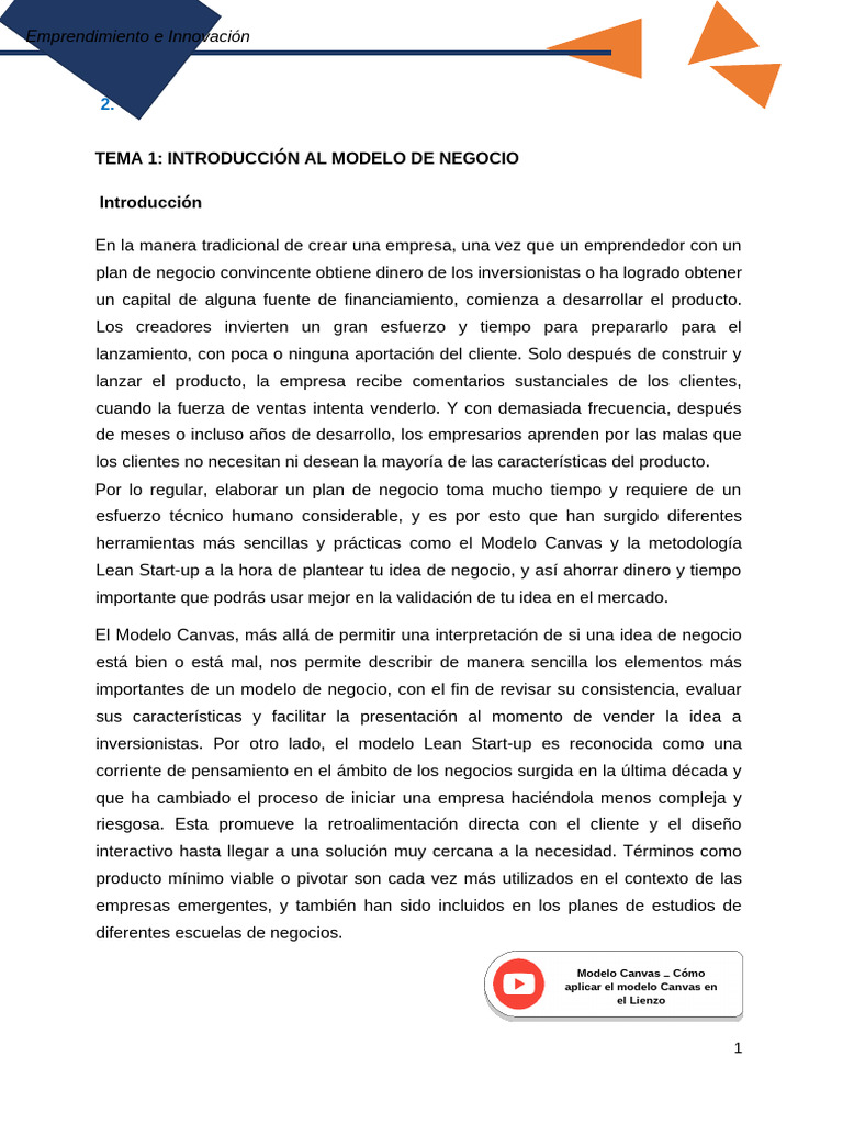 Modelos de Negocio: Guía Práctica | PDF | Modelo de negocio ...