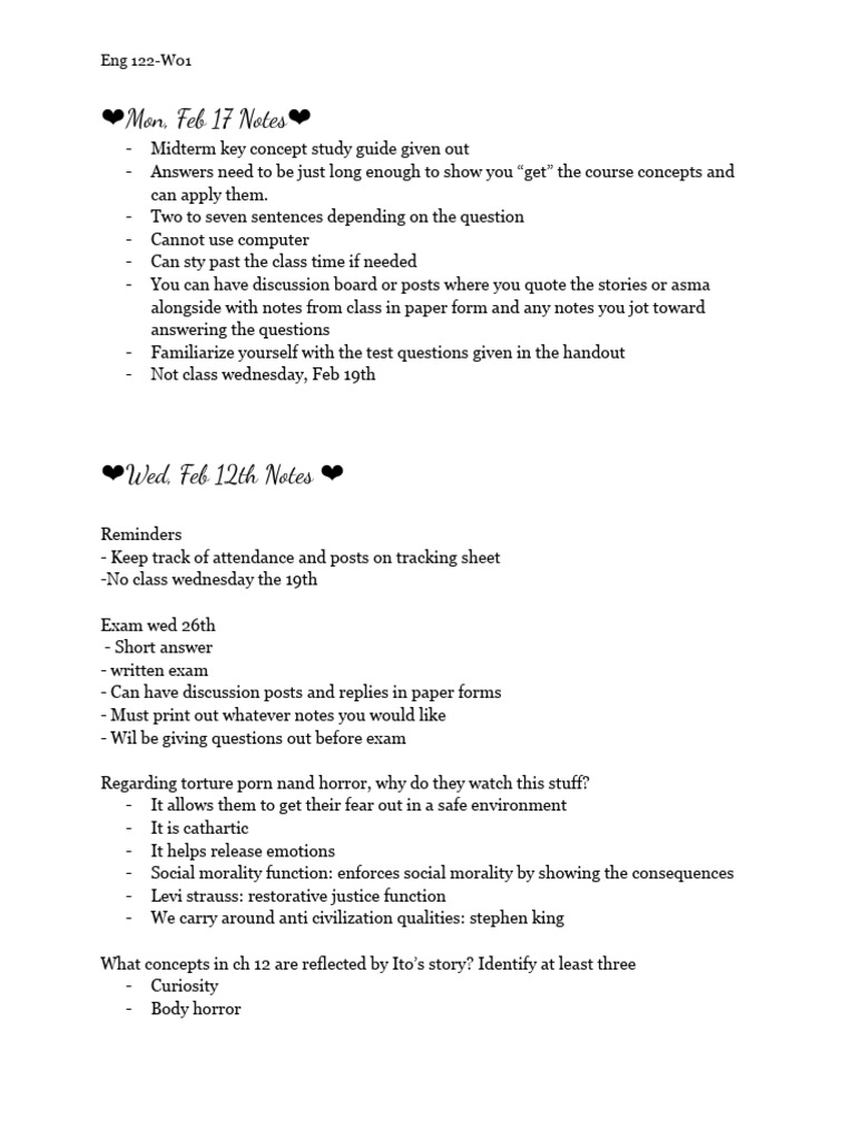 Eng Studies Notes (1) | PDF