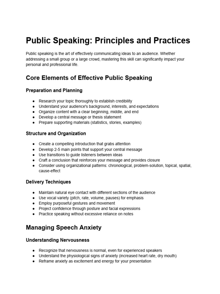 Mastering Public Speaking Skills | PDF | Public Speaking | Rhetoric