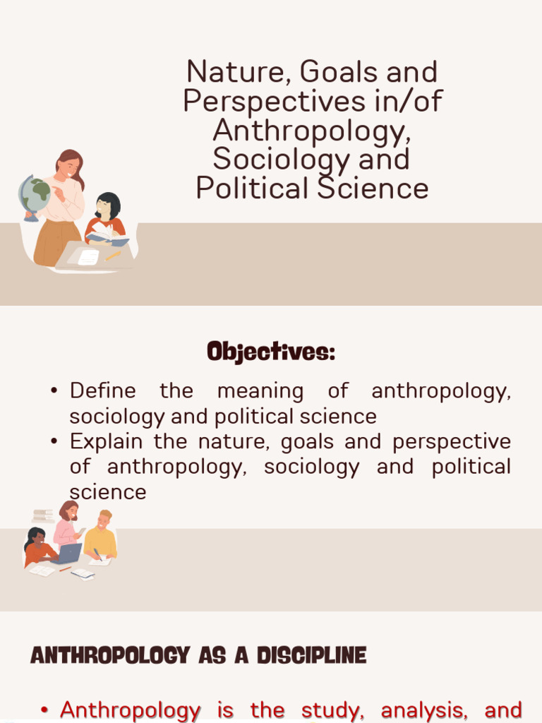 1 Nature Goals and Perspectives Inof Anthropology Sociology and ...
