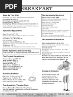 Gold Class Menu and Drink Options | PDF | Drink | Cooking, Food & Wine