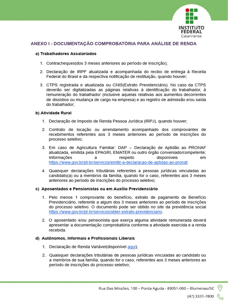 Documentação Comprobatória de Renda | PDF | Imposto de Renda | Dinheiro