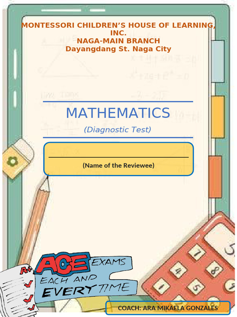 Ekiroya College Math Diagnostic Test | PDF