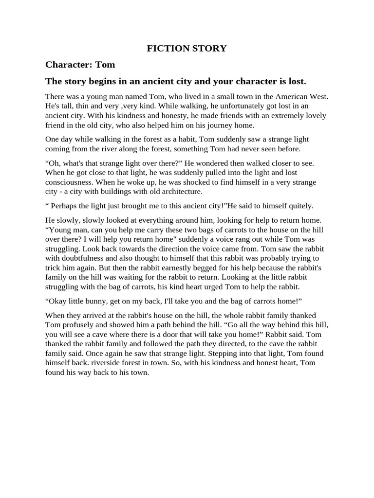 Fiction Story | PDF