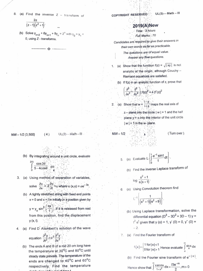 Maths Sem3 | PDF