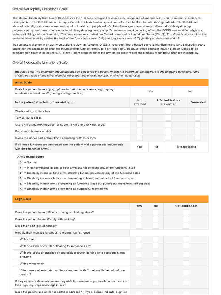 Overallneuropathylimitationsscale neurologicalscales pdf peripheral