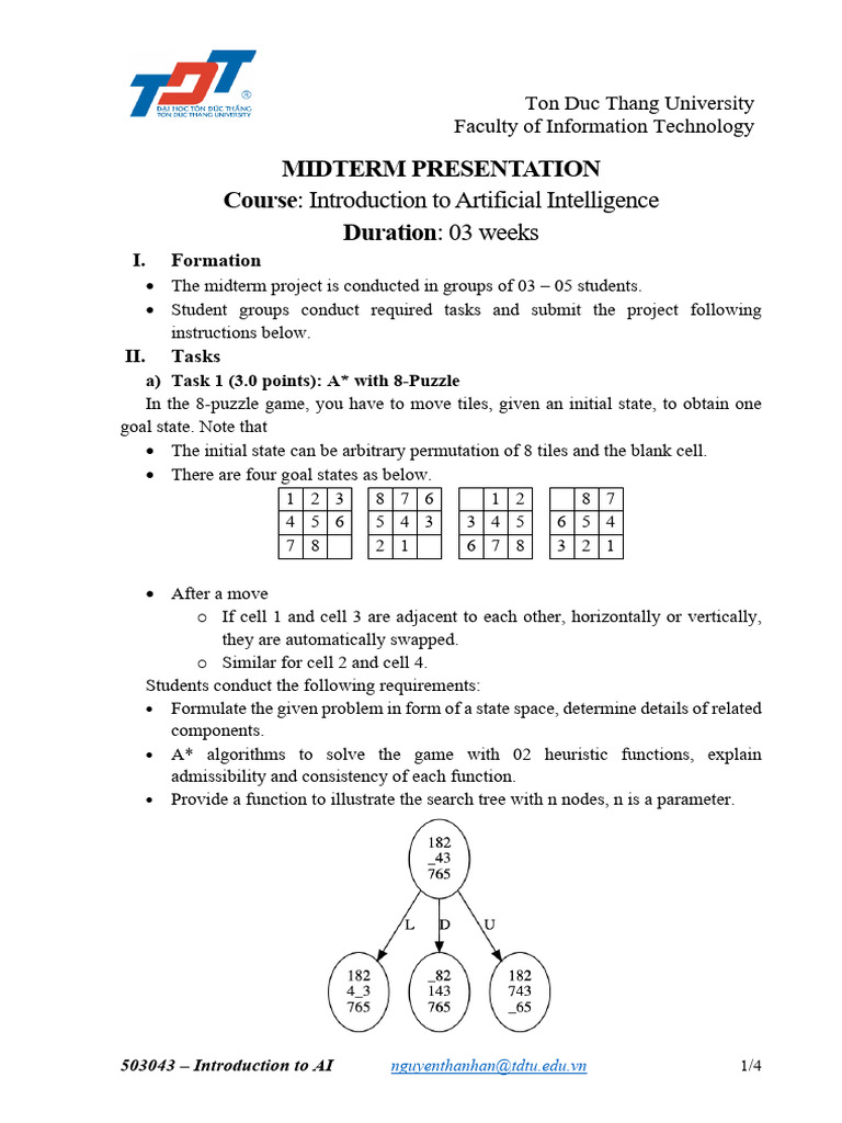 Midterm Project: AI Algorithms | PDF | Theoretical Computer Science ...