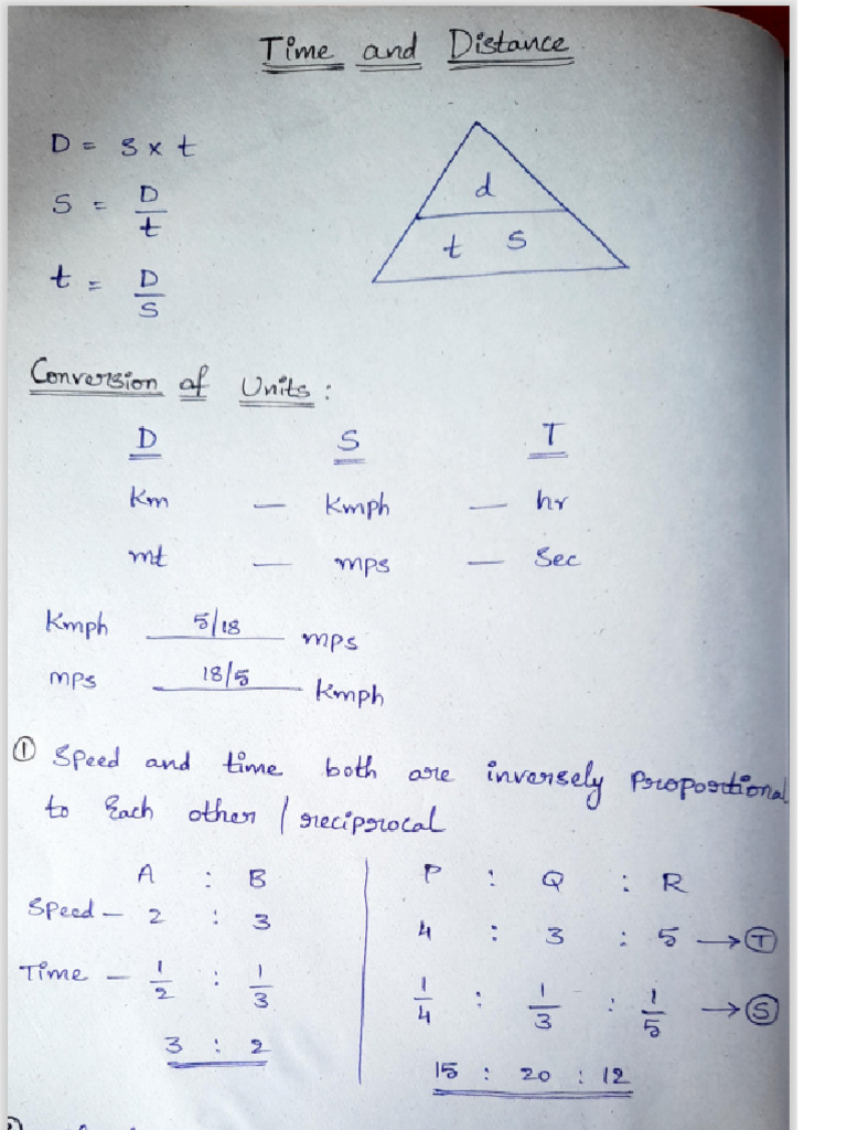 Time and Distance | PDF