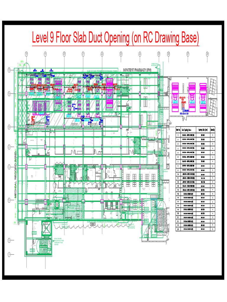 260624_PHP_L9 GA Plan M&E (Opening) vs RC Coordination | PDF | Floors ...