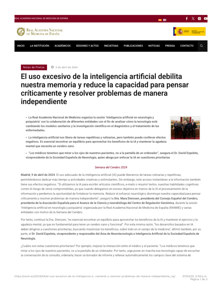 Impacto de la IA en el Caos Mental | PDF | Inteligencia artificial ...