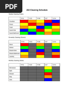 25 - Weekly Toilet Cleaning Schedule | PDF