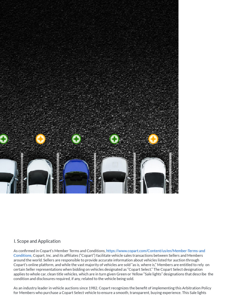 Copart Select Vehicle Arbitration Policy | PDF | Legal Liability ...