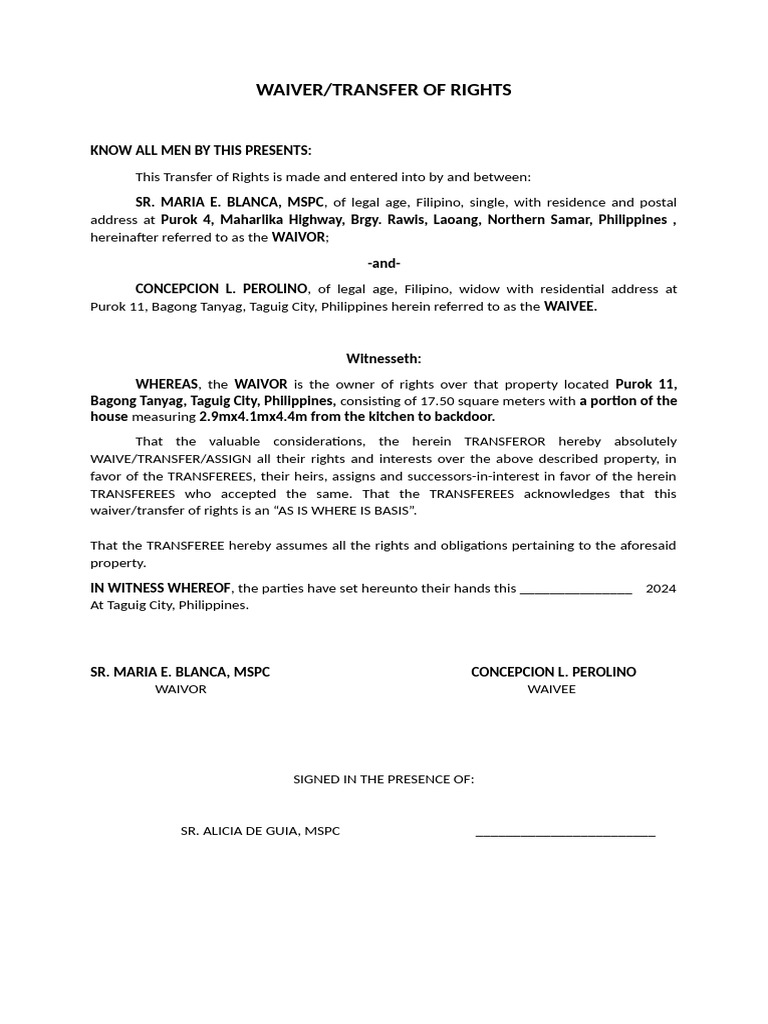 Property Rights Transfer Agreement | PDF | Payments | Natural Resources Law