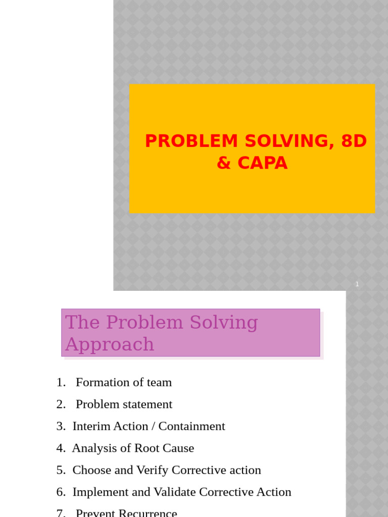 8D & Capa | PDF | Brainstorming | Cognition