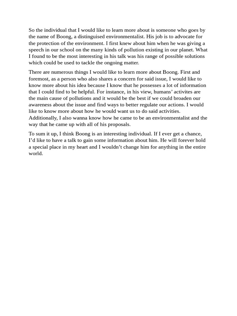 Person Want Know More About | PDF