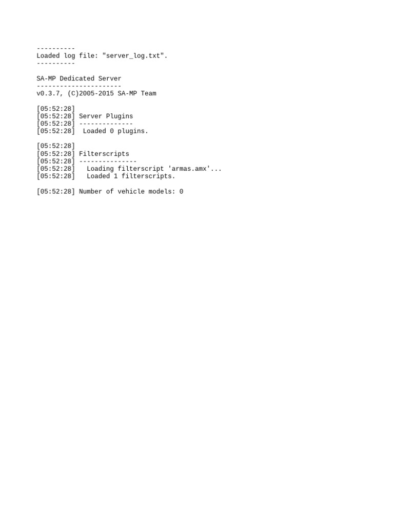 Server Log 5 | PDF