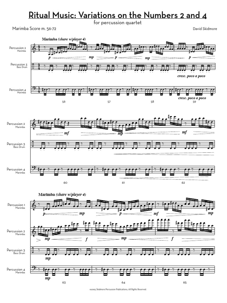 Ritual Music PARTS | PDF | Instrument de percussion | Instruments de ...