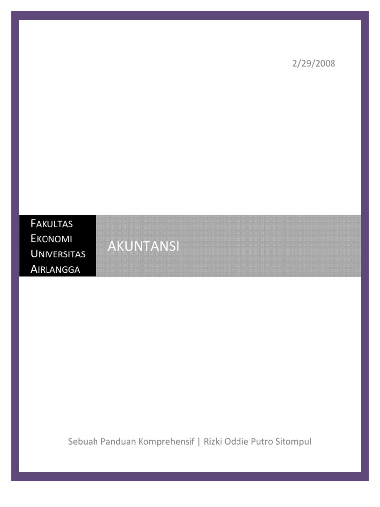 Soal Komprehensif Akuntansi