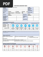 COSHH Risk Assessment for Painting | PDF | Paint | Hazards