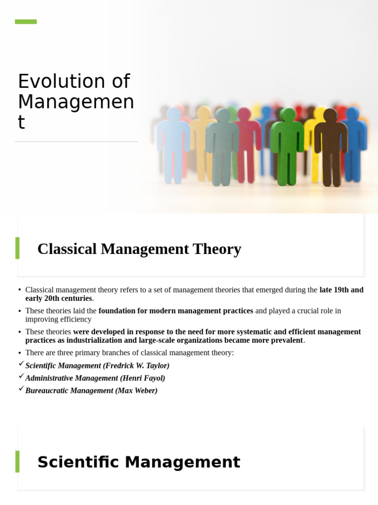 Evolution of Management - 2024 | PDF | Bureaucracy | System