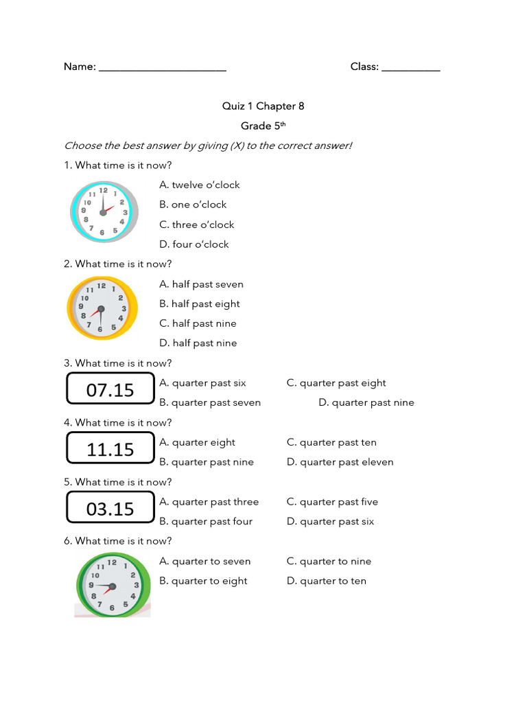 Quiz 1 Chap 8 | PDF