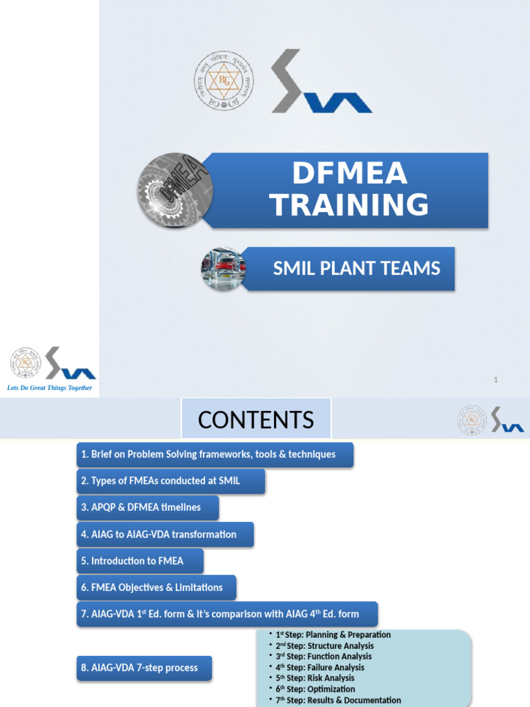 Dfmea Training - Smil Plant Teams | PDF | Mechanical Engineering