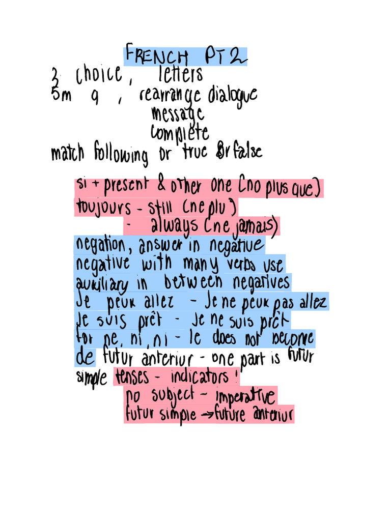 French PT 2 | PDF