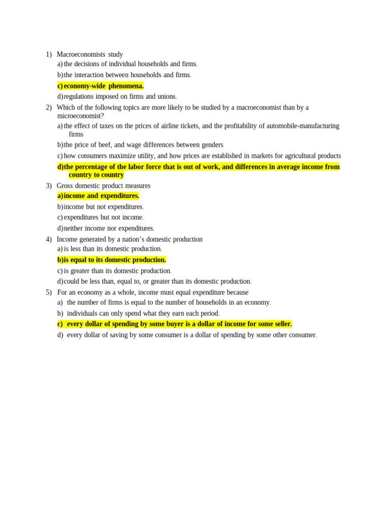 Understanding GDP and Economic Measures | PDF | Gross Domestic Product ...