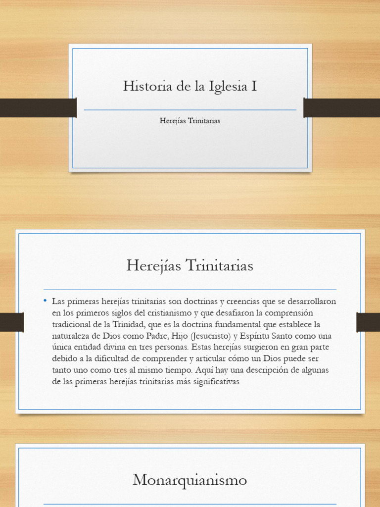 Herejías Trinitarias en la Iglesia Primaria | PDF | arrianismo | Trinidad