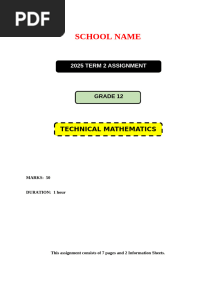 TMAT Gr 12 Term 2 Assignment 1