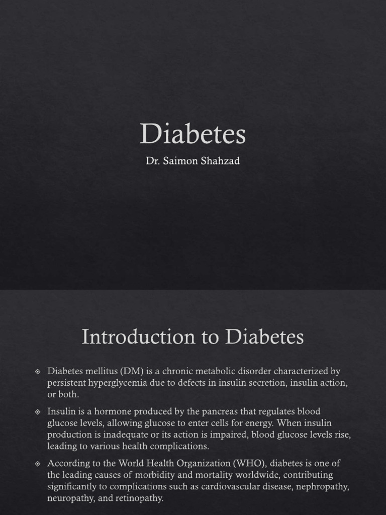 Understanding Diabetes Types and Management | PDF