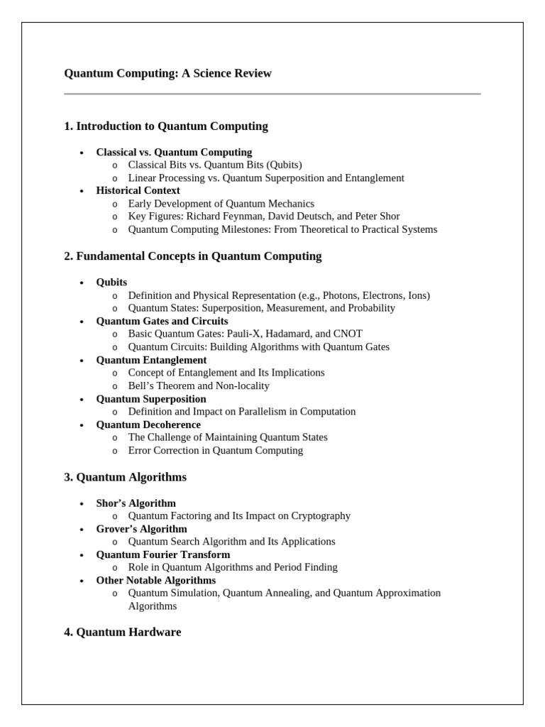 Quantum Computing Overview and Insights | PDF | Quantum Computing ...