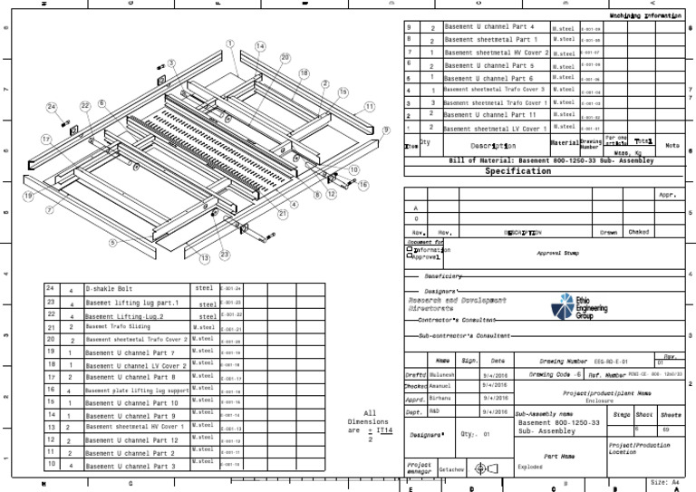 Basement Assembly Bill of Materials | PDF | Building Technology ...