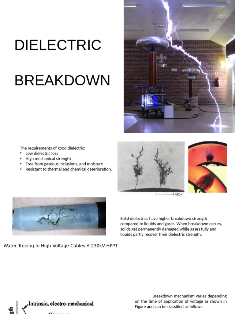DIELECTRIC BREACKDOWN | PDF | Electrical Breakdown | Electrical ...