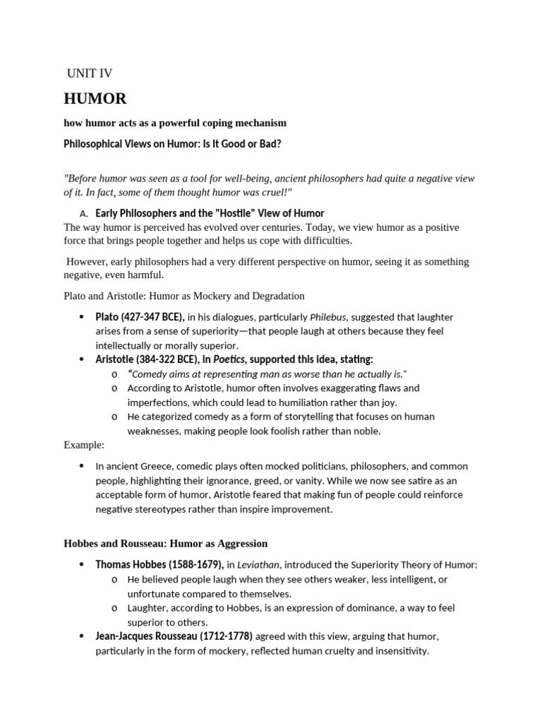 The Psychology of Humor as Coping | PDF | Humour | Laughter