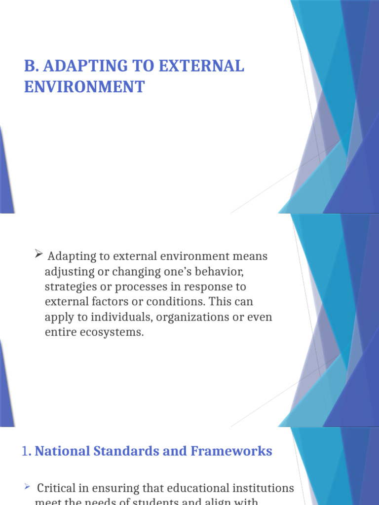 Adapting Education to External Factors | PDF | Teachers | Cognition