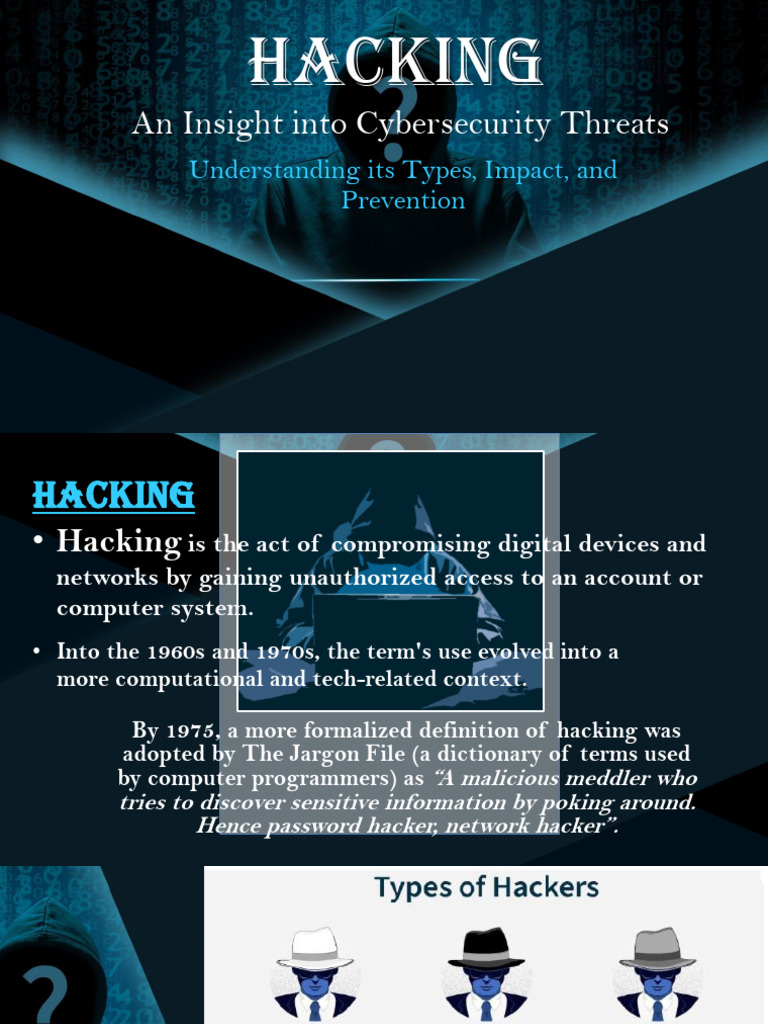 Understanding Hacking: Types & Prevention | PDF