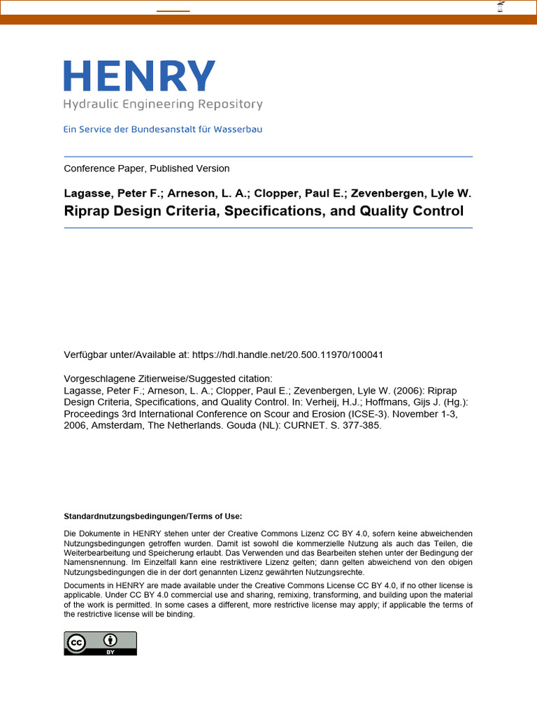 Riprap Design Criteria and Quality Control | PDF