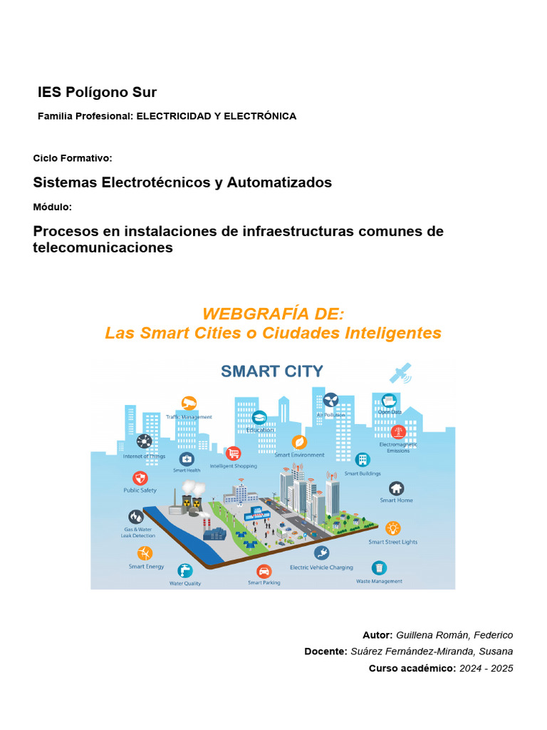 WebGrafíade Las Smart Cities o Ciudades Inteligentes | PDF