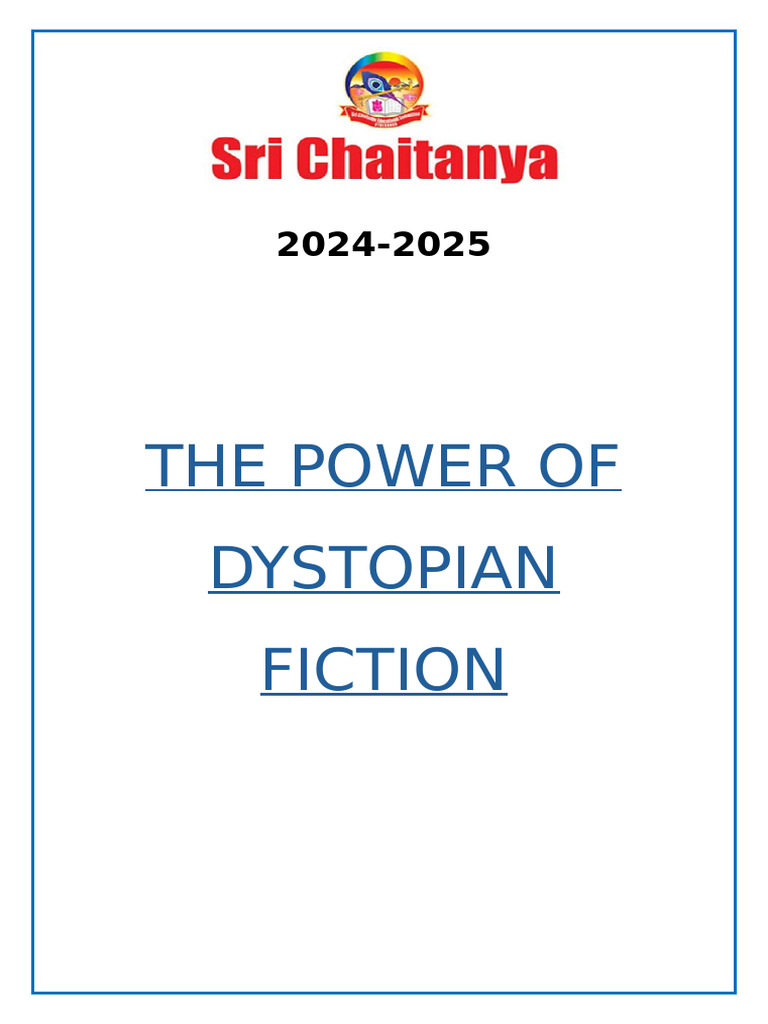 English Proj | PDF | Dystopia | Utopian And Dystopian Fiction