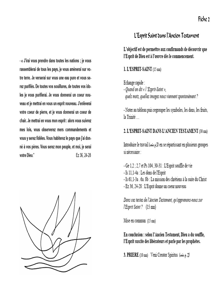 L'Esprit Saint dans l'Ancien Testament | PDF | Saint-Esprit | Esprit