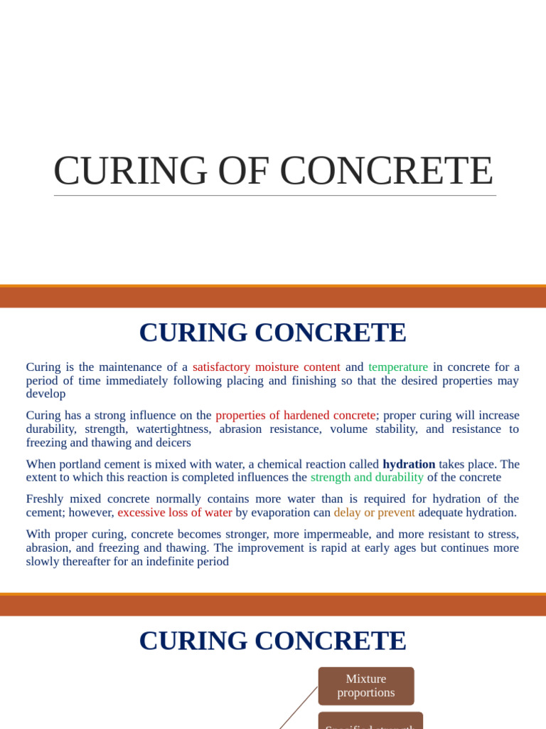 Essential Curing Methods for Concrete | PDF | Concrete | Thermal Insulation