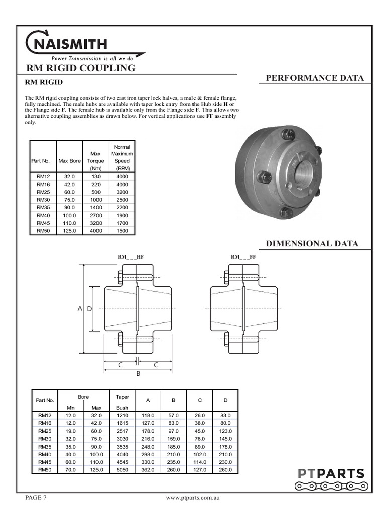 PT Parts - Rigid Couplings 1 | PDF