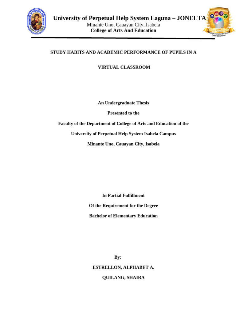 Study Habits Impact on Virtual Learning | PDF | Learning | Distance ...