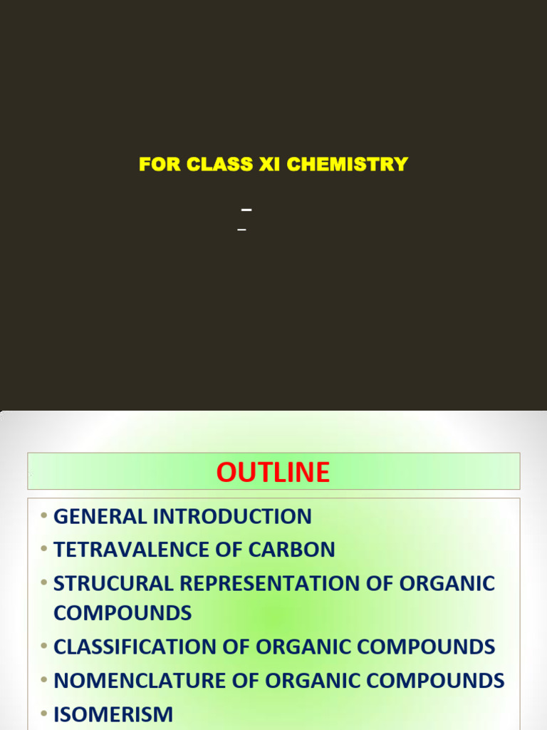 CH 08 Organic Chemistry Some Basic Principles and Techniques | PDF ...
