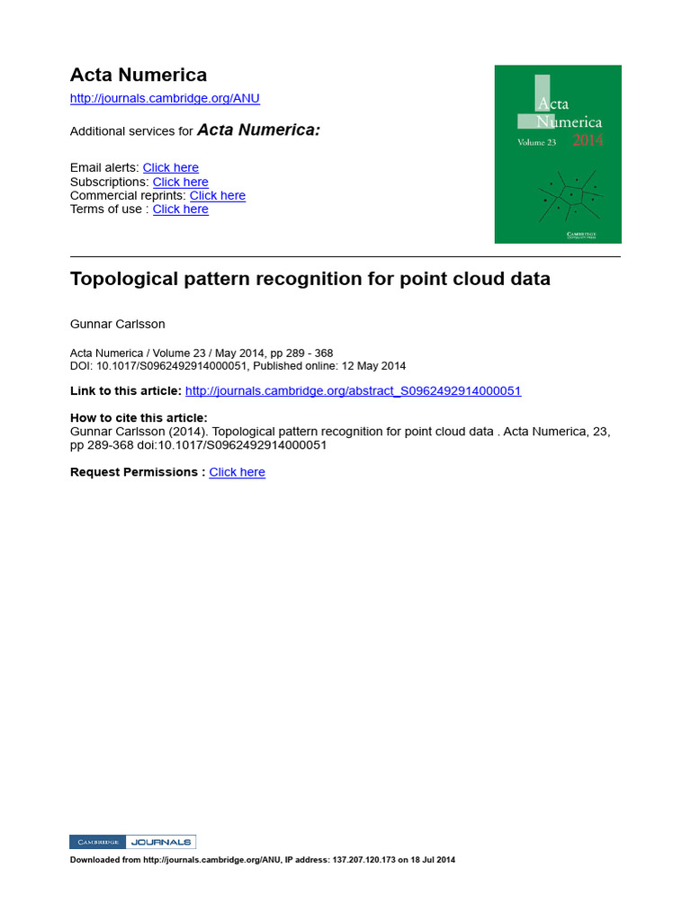 Topological Pattern Recognition Methods | PDF | Linear Map | Linear ...