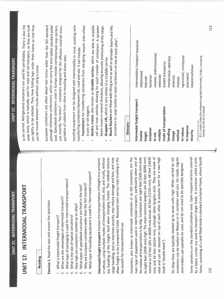 Intermodal transport | PDF