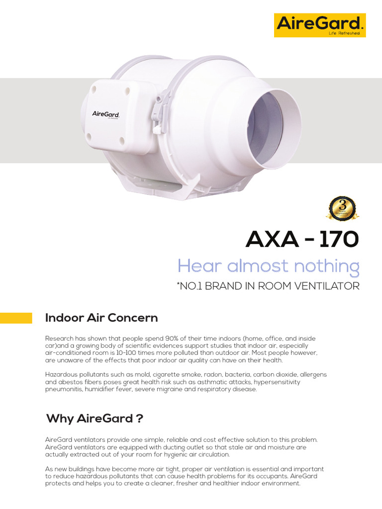 CO AXA 170 Brochure A4 | PDF