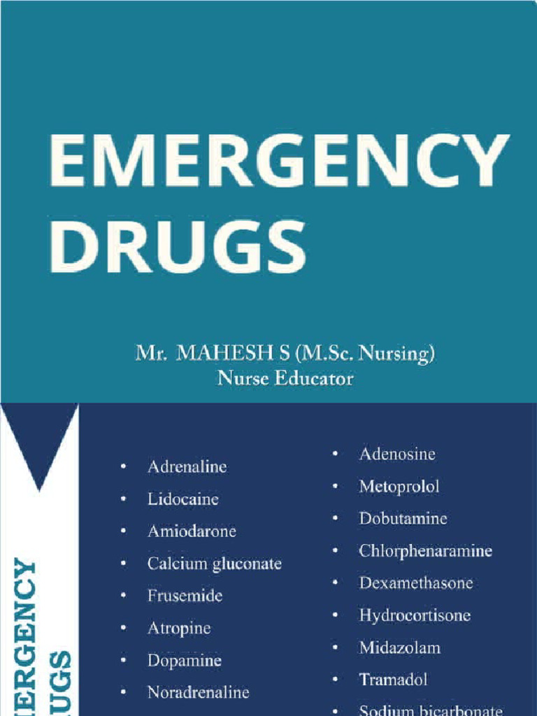 Emegency Drug | PDF